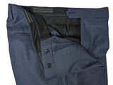 Benjamin Reda 3-in-1 Suit Mid Blue Melange 2-button Wool