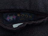 Nigel Hall Abraham Moon Coat M Brown Herringbone 3-button Pure Wool