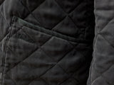 Barbour Jacket L Navy Blue Bonell Padded Quilt Poly