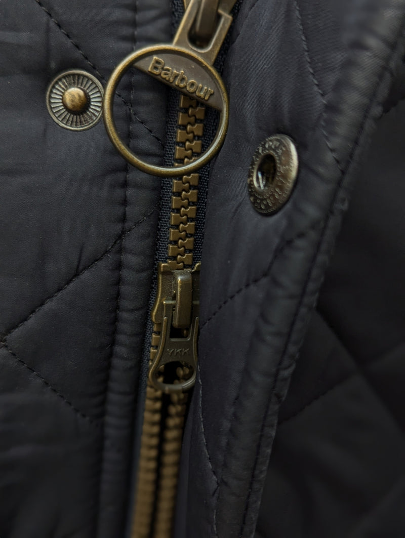 Barbour Jacket XL Midnight Blue Powell Padded Quilt Polyester