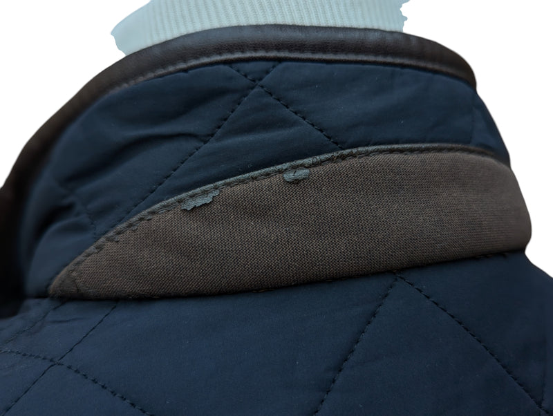 Barbour Jacket S/M Midnight Blue Powell Padded Quilt Polyester