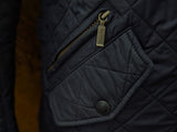 Barbour Jacket XL Midnight Blue Powell Padded Quilt Polyester