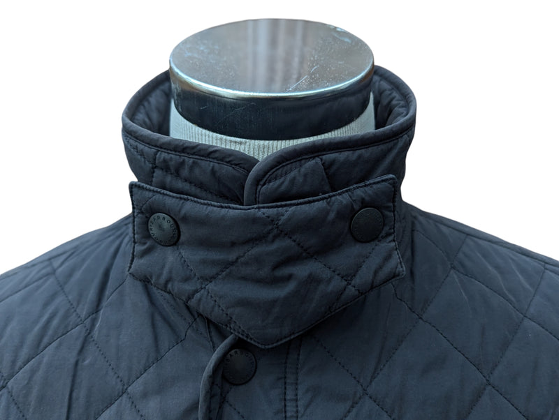 Barbour Jacket M/L Soft Charcoal Grey Millton Quilted Polyester Gore-Tex
