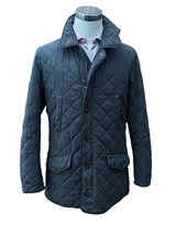 Barbour Jacket M/L Soft Charcoal Grey Millton Quilted Polyester Gore-Tex