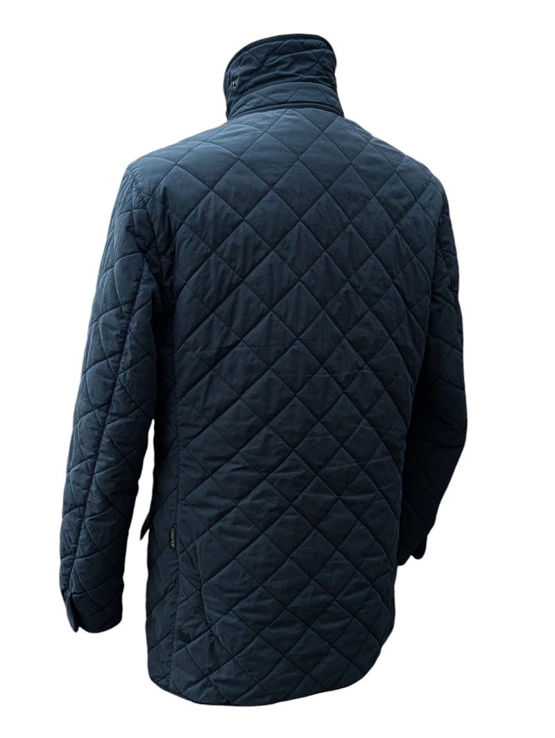 Barbour Jacket M/L Soft Charcoal Grey Millton Quilted Polyester Gore-Tex