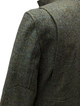 Abraham Moon Car Coat M Soft Green Yorkshire Tweed Wool