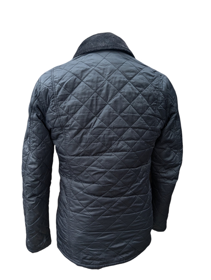 Barbour Jacket S/M Black Akenside Padded Quilt Polyamide