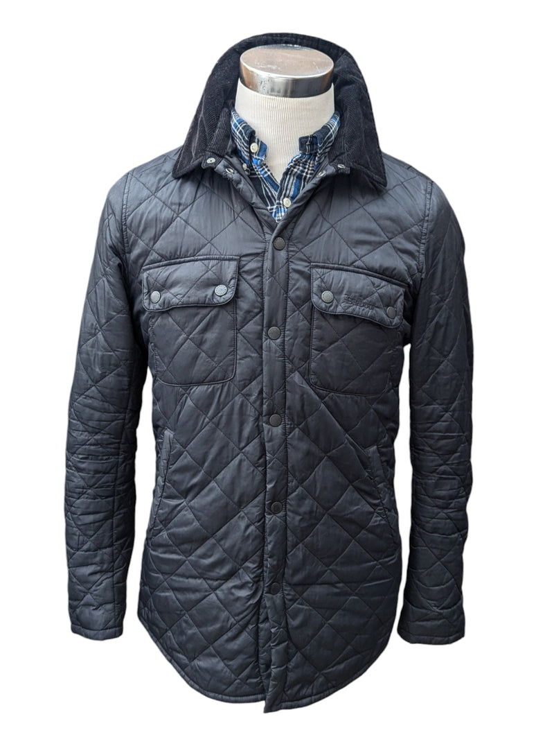 Barbour Jacket S/M Black Akenside Padded Quilt Polyamide