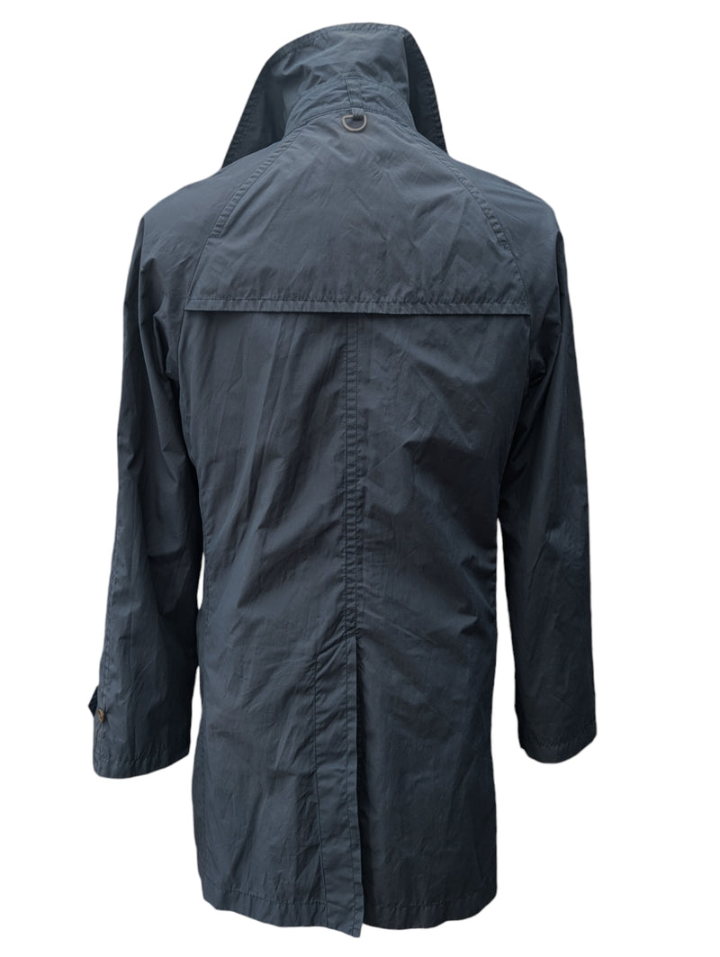 Hackett Trench Coat S/38 Faded Navy Cotton/Nylon