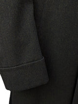 Vintage Chester Barrie Coat L/42 Dark Charcoal Brown Pure Wool