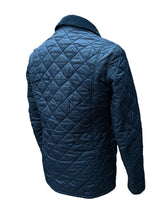 Barbour Jacket S/M Navy Blue Akenside Padded Quilt Polyamide