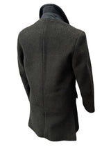 Vintage Hornes M/38 DB Pea Coat Dark Olive Green Wool