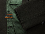 Vintage Hornes M/38 DB Pea Coat Dark Olive Green Wool