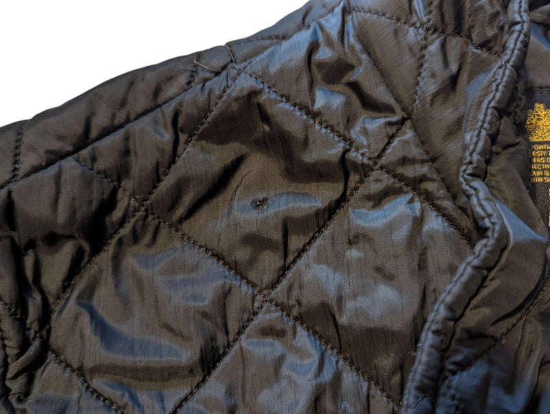 Barbour Jacket S/M Soft Midnight Steel Blue Chelsea Padded Quilt Polyester
