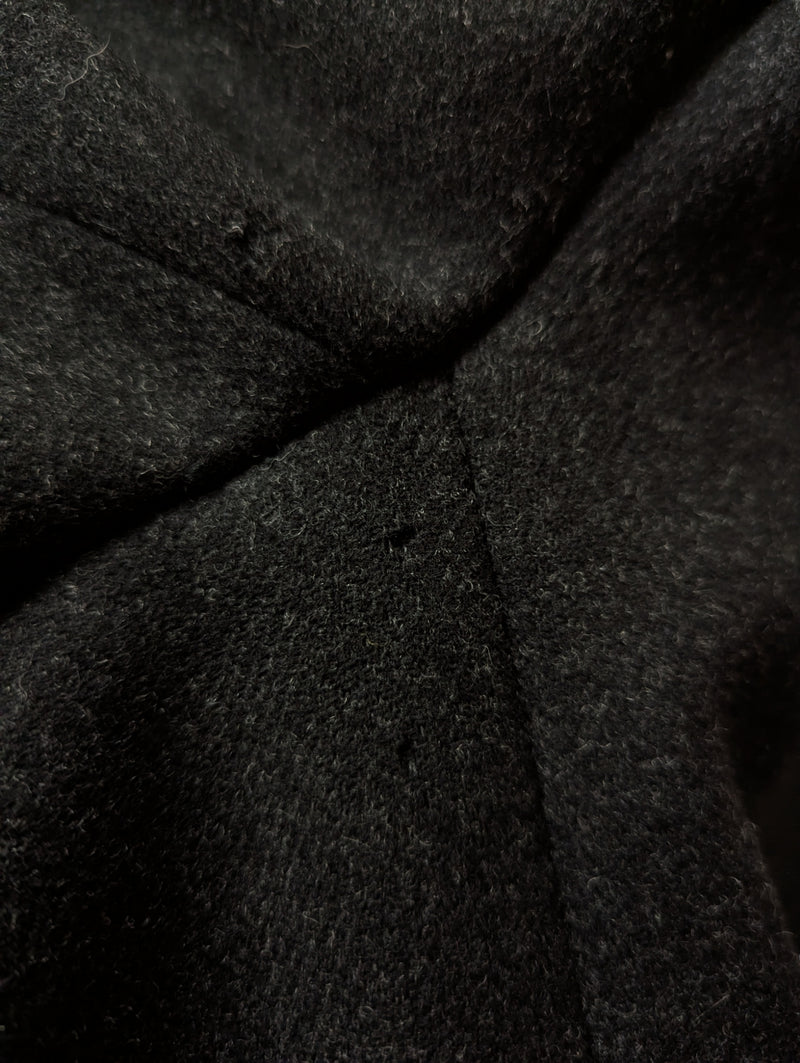 Vintage Mersley (Fox Bros/Marling Evans) Coat 40R Charcoal Grey 3-button Pure Heavy Wool