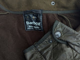 Barbour Coat M/L Khaki Olive  Padded Polar Quilt Polyester