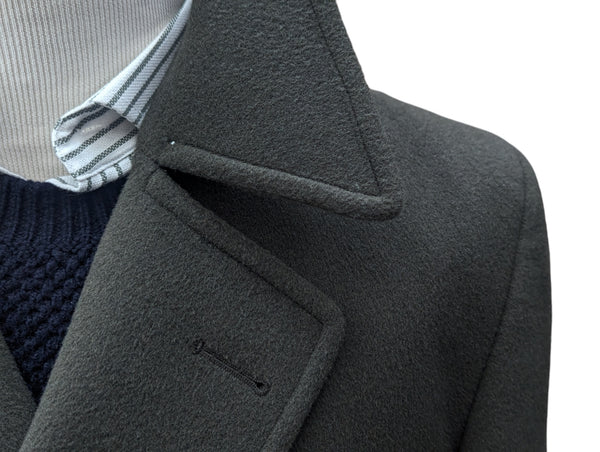 Vintage Berwin British Coat L/42 Olive Green DB Wool