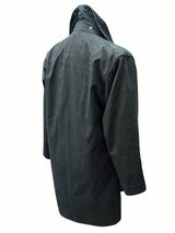 Barbour Coat S C36 Midnight Border Waxed Cotton