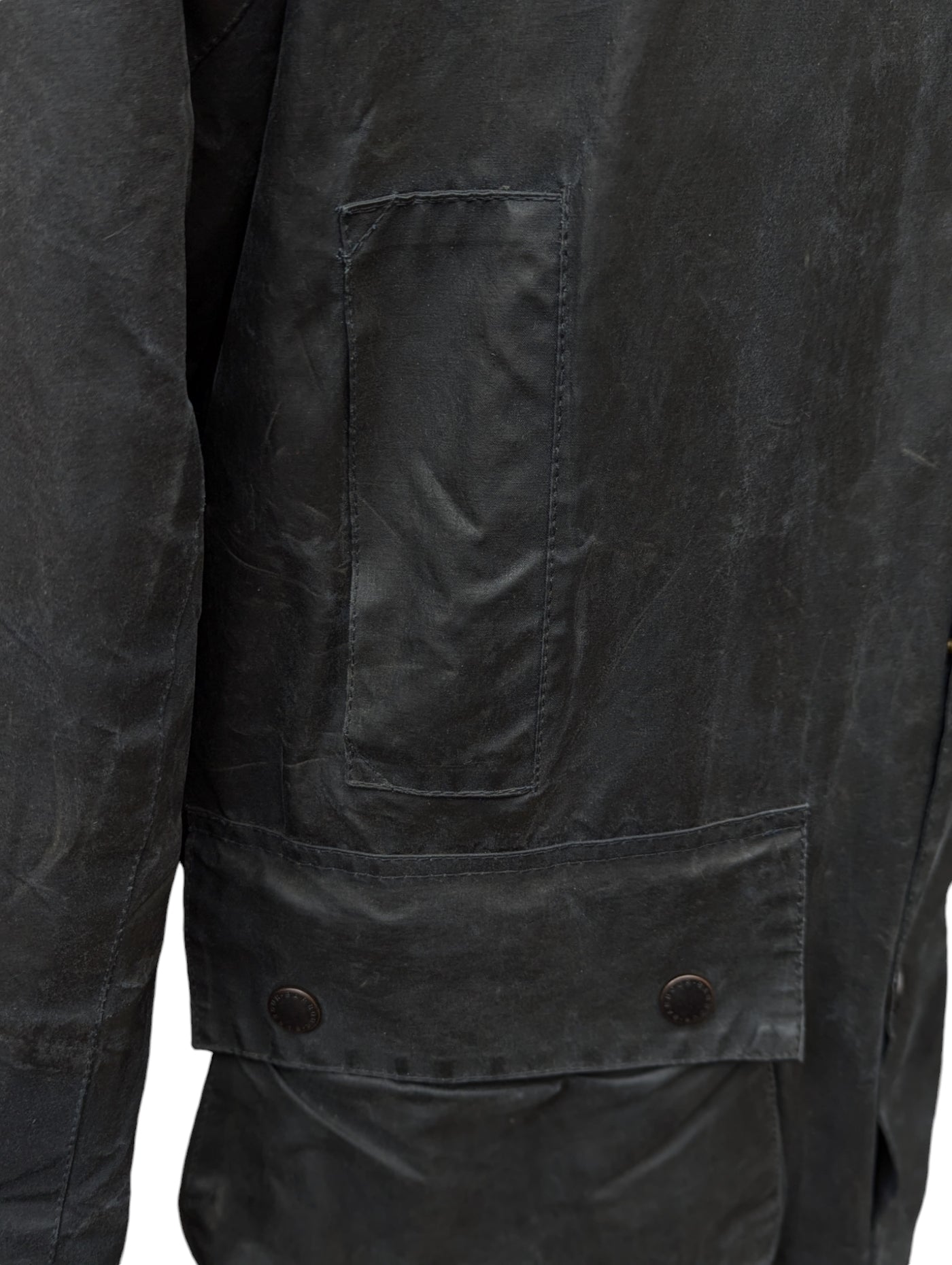 Barbour Coat S/M Midnight Border Waxed Cotton – eHABERDASHER