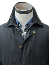 Barbour Coat S/M Midnight Border Waxed Cotton
