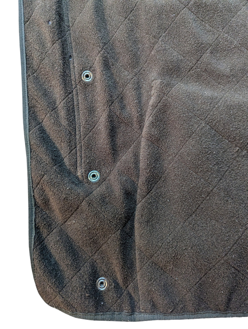 Barbour Coat M/L Khaki Olive  Padded Polar Quilt Polyester