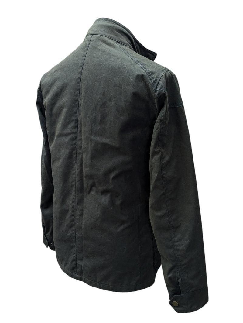 British Millerain Jacket S Olive-Brown Waxed Cotton