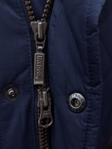 Barbour Jacket M/L Navy Blue Fulham Padded Quilt Polyester