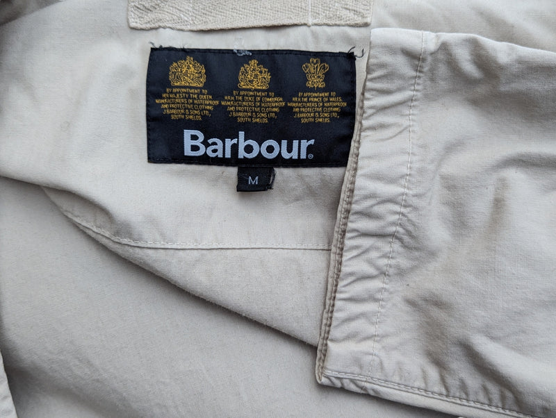 Barbour Coat M Beige Cotton