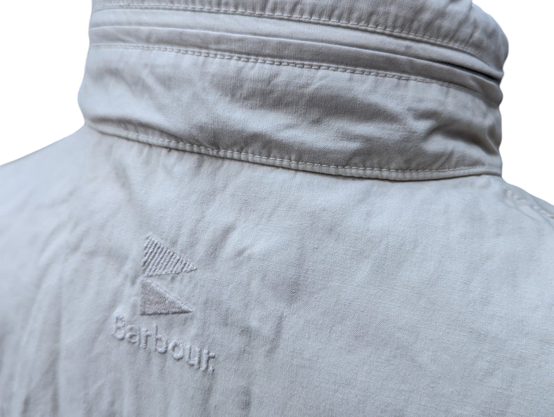 Barbour Coat M Beige Cotton