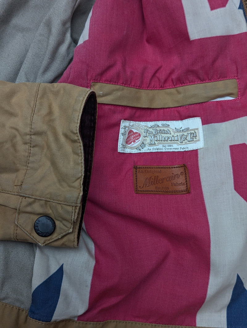 Hackett Rally Field Jacket M Tan Waxed England