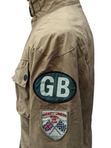 Hackett Rally Field Jacket M Tan Waxed England