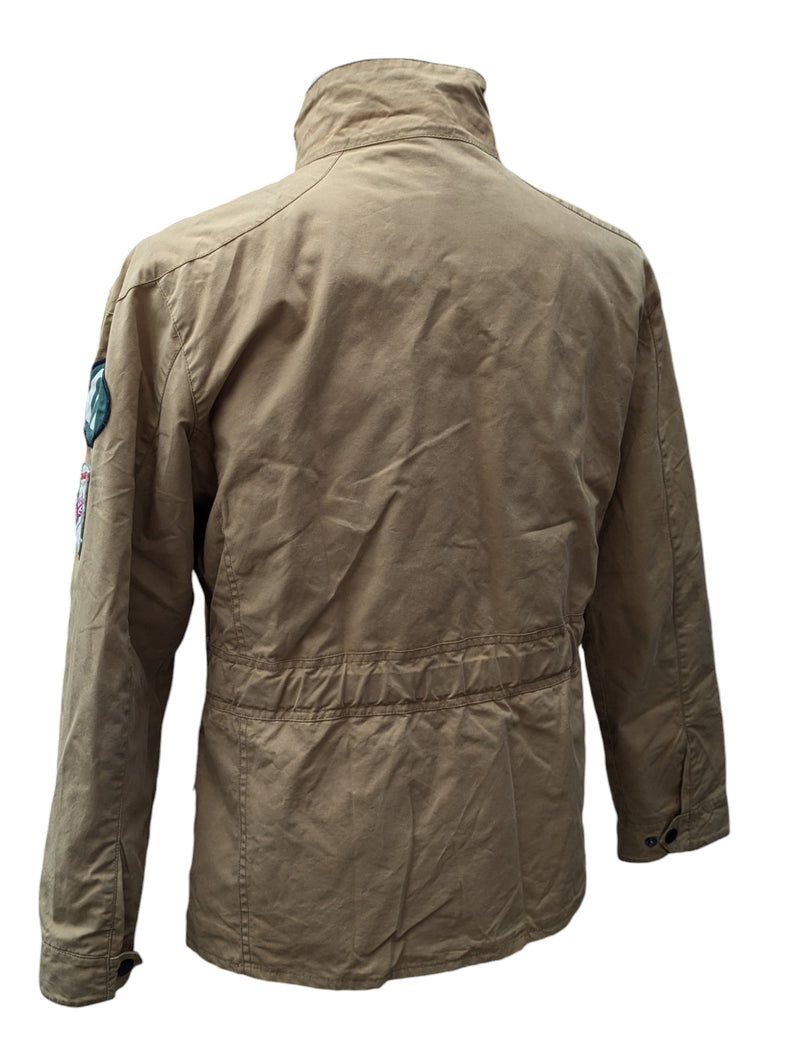 Hackett Rally Field Jacket M Tan Waxed England