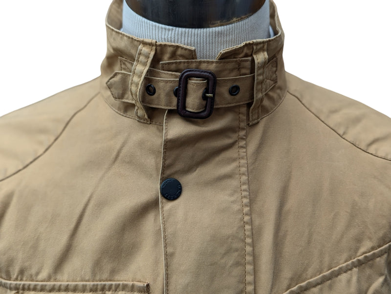 Hackett Rally Field Jacket M Tan Waxed England