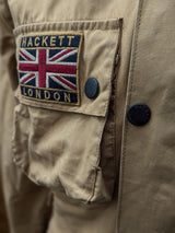 Hackett Rally Field Jacket M Tan Waxed England