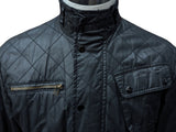 Barbour Motorcycle Belted Jacket M Black Waxed Cotton