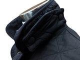 Barbour Jacket L/XL Black Polarquilt Cotton/Polyester