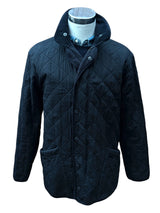Barbour Jacket L/XL Black Polarquilt Cotton/Polyester