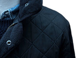 Barbour Jacket L/XL Black Polarquilt Cotton/Polyester