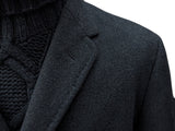 Vintage Aquascutum Coat XL/44 Dark Charcoal Grey Heavy Wool