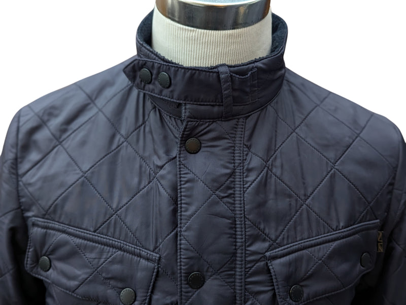 Barbour Jacket M Midnight Ariel Polarquilt Polyamide