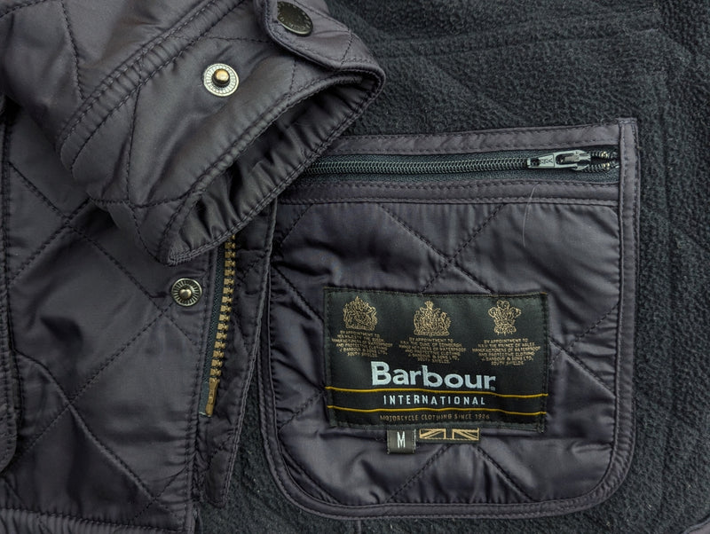 Barbour Jacket M Midnight Ariel Polarquilt Polyamide