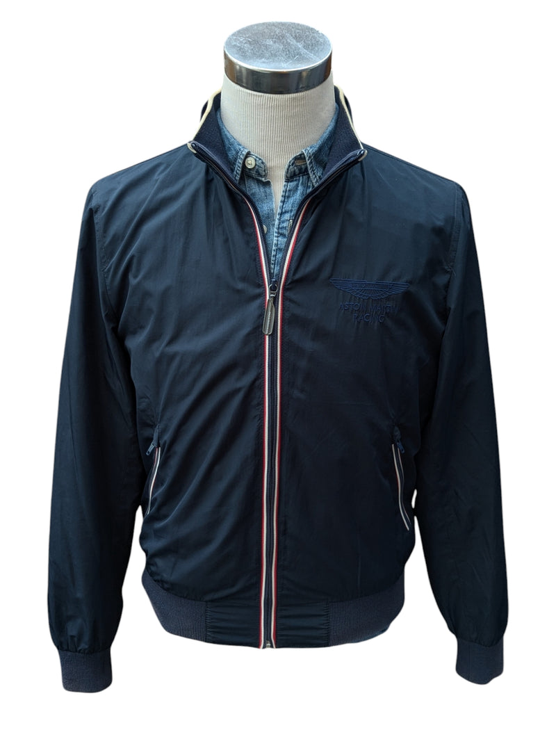 Hackett x Aston Martin Jacket M Navy Blue Polyester