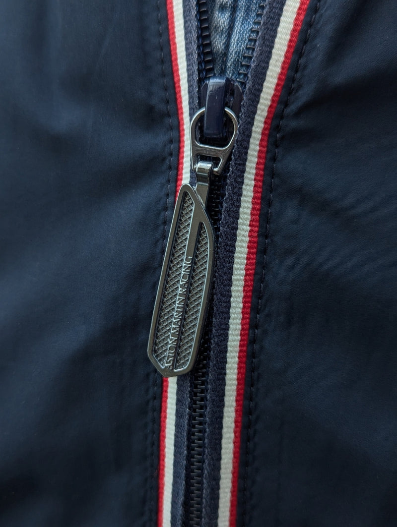 Hackett x Aston Martin Jacket M Navy Blue Polyester