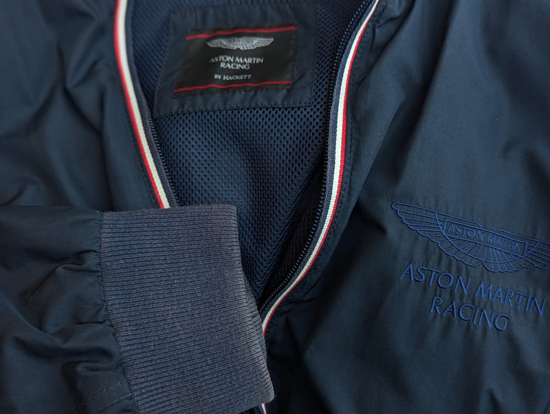 Hackett x Aston Martin Jacket M Navy Blue Polyester
