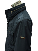 Hackett Technical Field Jacket M Navy Blue Cotton/Nylon