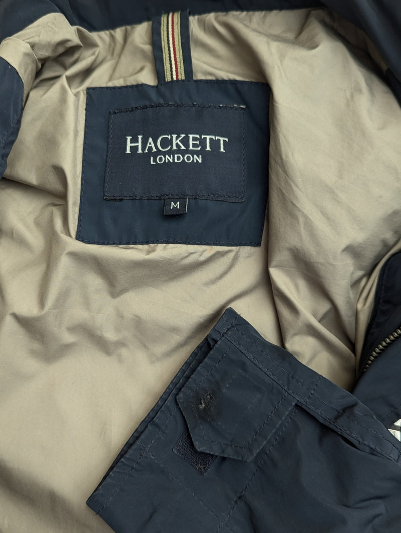 Hackett Technical Field Jacket M Navy Blue Cotton/Nylon