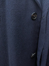 St. Michael UK Coat M/40 Navy Blue Pure Cashmere