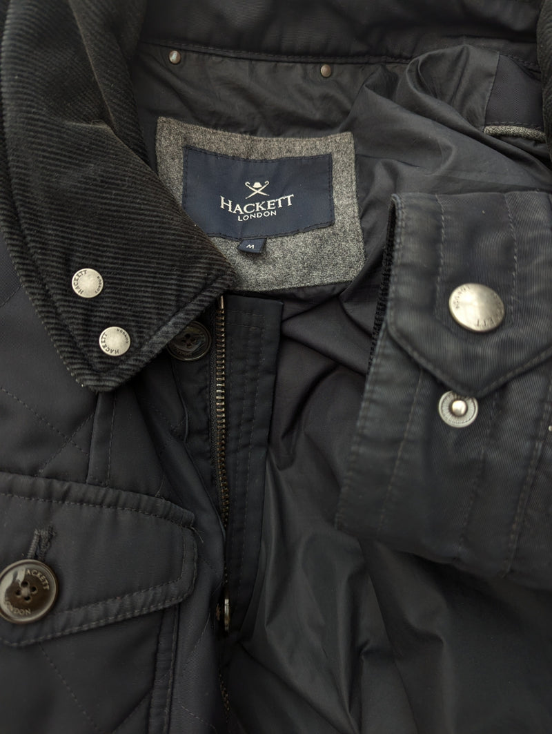 Hackett Velospeed Field Jacket M Navy Blue Polyester