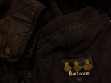 Barbour Jacket L/XL Black Polarquilt Cotton/Polyester
