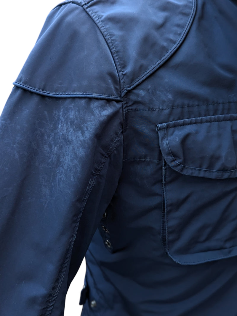 Hackett Velospeed Long Field Jacket S Navy Blue Polyester